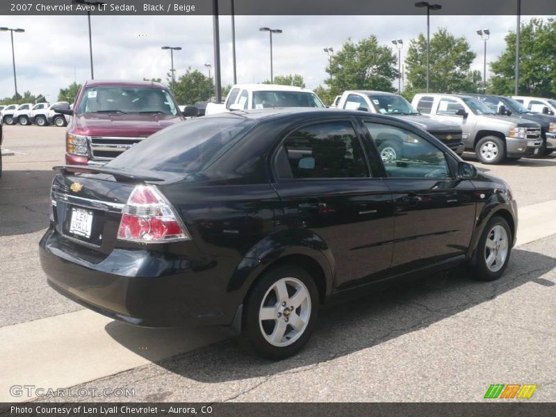 Black / Beige 2007 Chevrolet Aveo LT Sedan