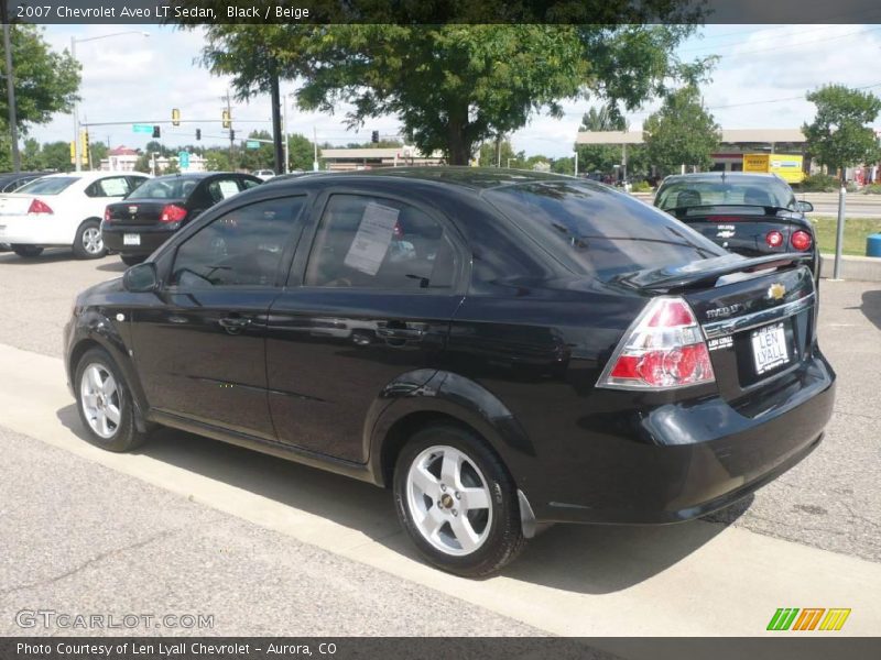 Black / Beige 2007 Chevrolet Aveo LT Sedan