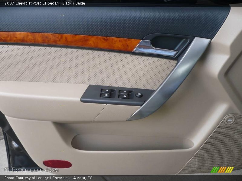 Black / Beige 2007 Chevrolet Aveo LT Sedan