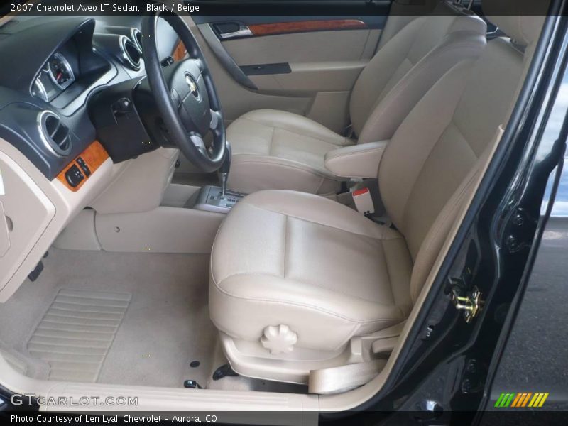 Black / Beige 2007 Chevrolet Aveo LT Sedan