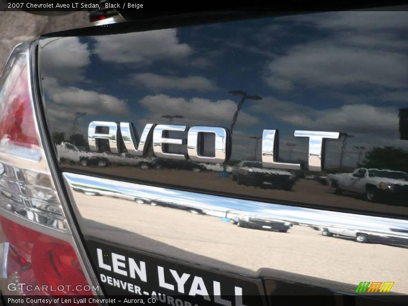 Black / Beige 2007 Chevrolet Aveo LT Sedan