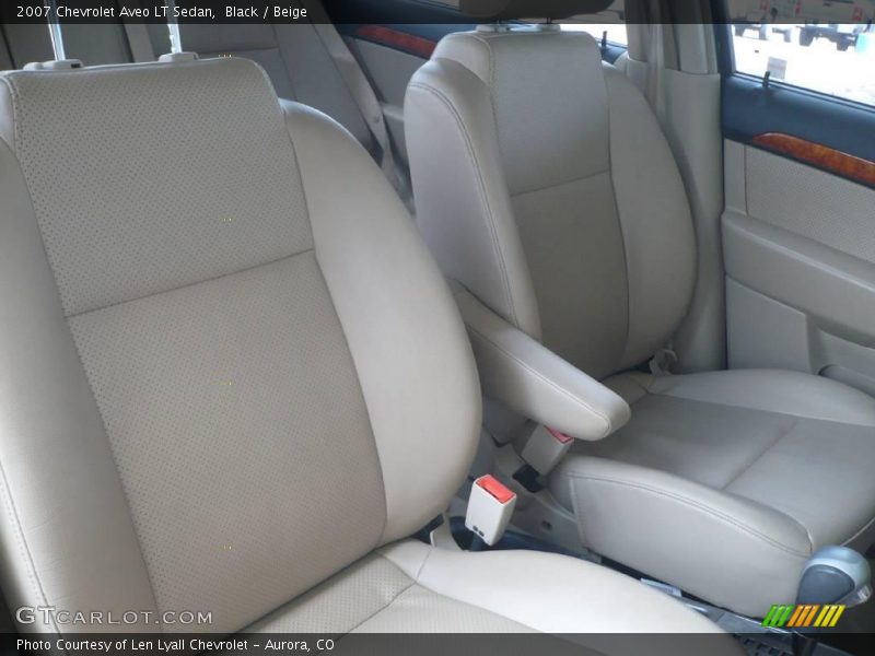 Black / Beige 2007 Chevrolet Aveo LT Sedan