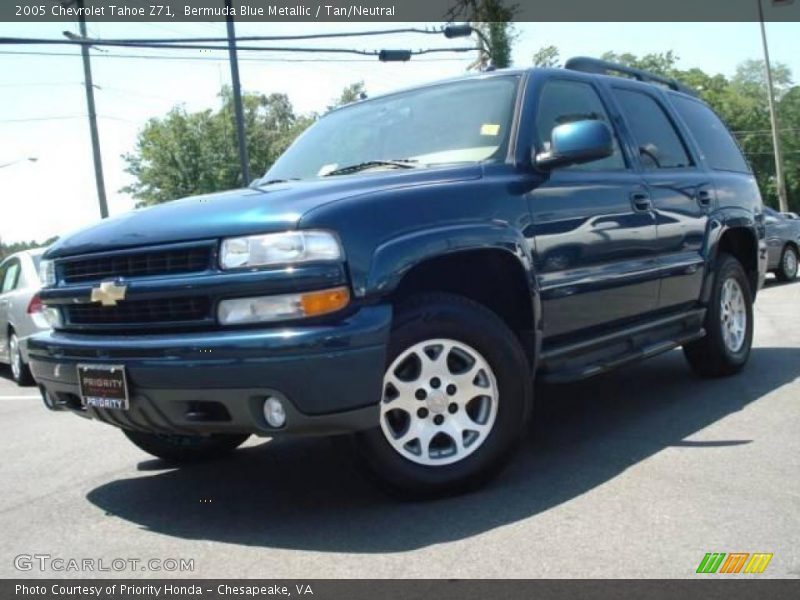 Bermuda Blue Metallic / Tan/Neutral 2005 Chevrolet Tahoe Z71