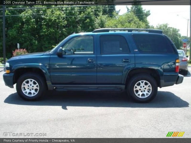 Bermuda Blue Metallic / Tan/Neutral 2005 Chevrolet Tahoe Z71