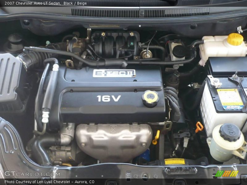 Black / Beige 2007 Chevrolet Aveo LT Sedan