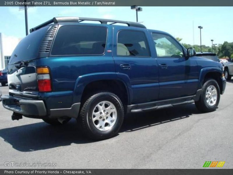 Bermuda Blue Metallic / Tan/Neutral 2005 Chevrolet Tahoe Z71