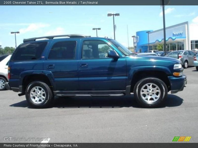 Bermuda Blue Metallic / Tan/Neutral 2005 Chevrolet Tahoe Z71