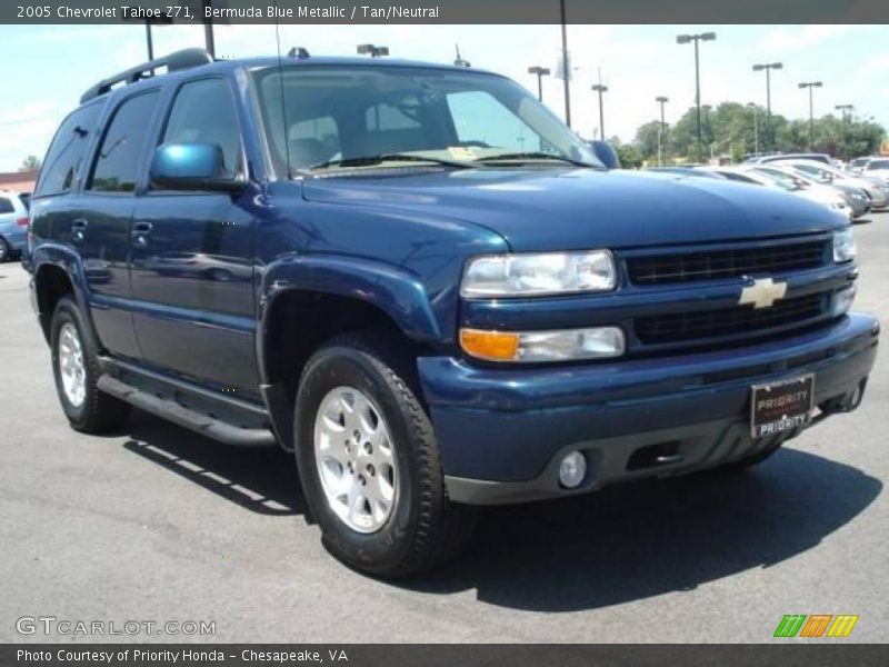 Bermuda Blue Metallic / Tan/Neutral 2005 Chevrolet Tahoe Z71