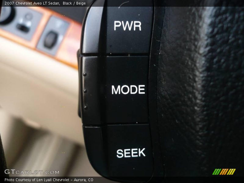 Black / Beige 2007 Chevrolet Aveo LT Sedan