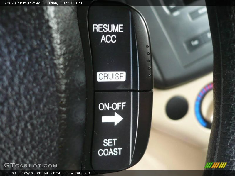Black / Beige 2007 Chevrolet Aveo LT Sedan