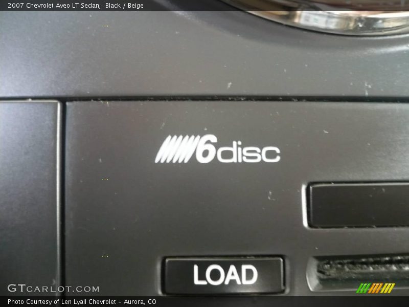 Black / Beige 2007 Chevrolet Aveo LT Sedan