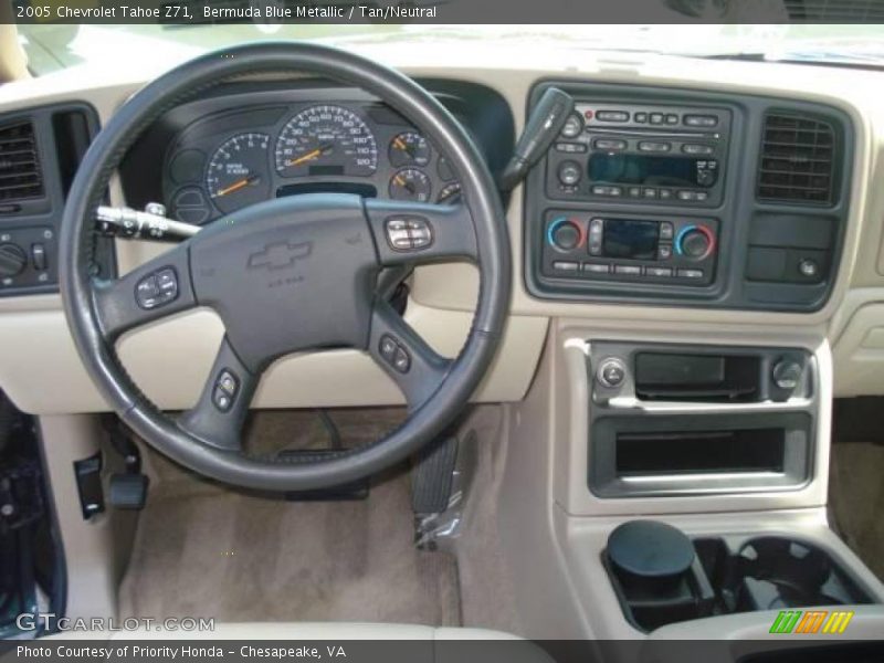 Bermuda Blue Metallic / Tan/Neutral 2005 Chevrolet Tahoe Z71