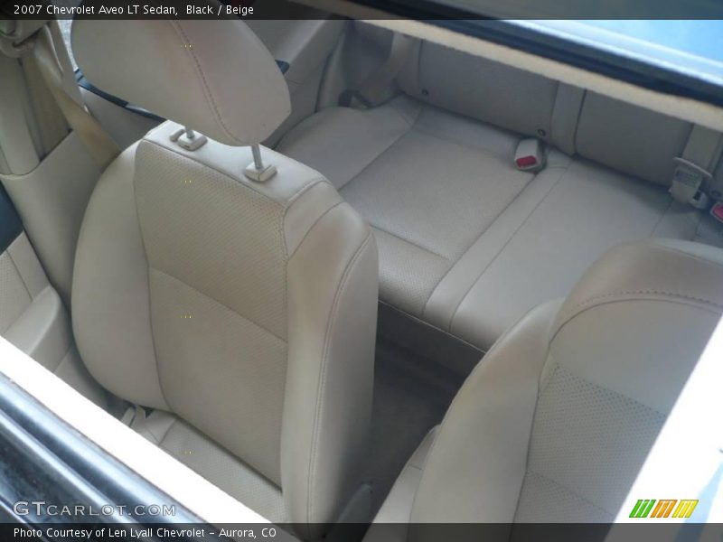Black / Beige 2007 Chevrolet Aveo LT Sedan