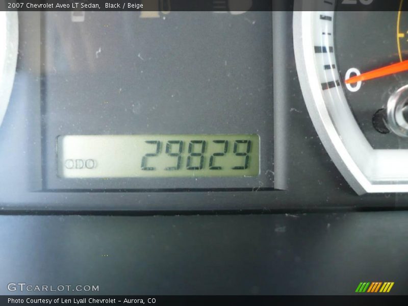 Black / Beige 2007 Chevrolet Aveo LT Sedan