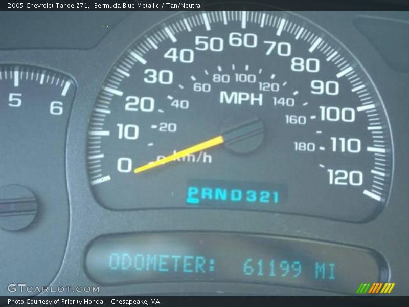 Bermuda Blue Metallic / Tan/Neutral 2005 Chevrolet Tahoe Z71