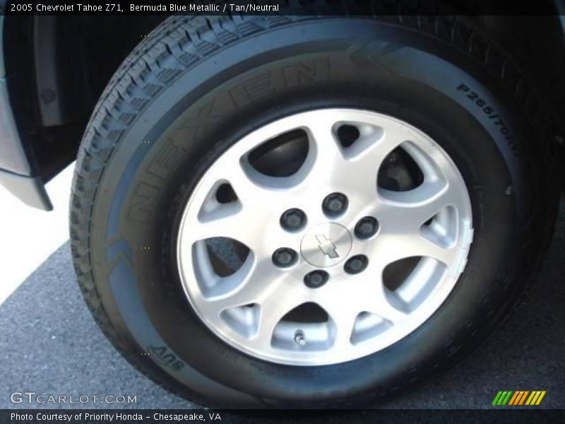 Bermuda Blue Metallic / Tan/Neutral 2005 Chevrolet Tahoe Z71
