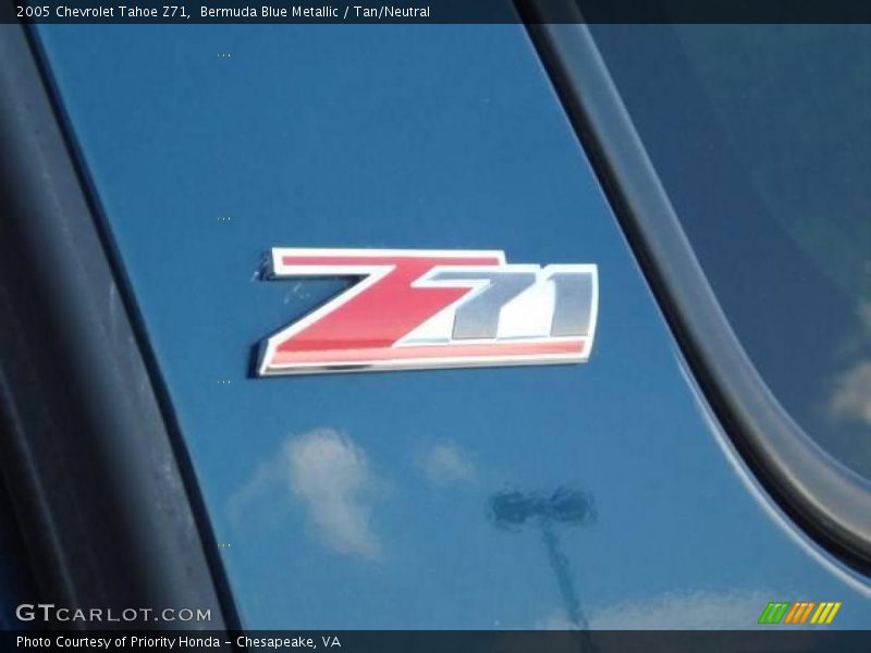 Bermuda Blue Metallic / Tan/Neutral 2005 Chevrolet Tahoe Z71