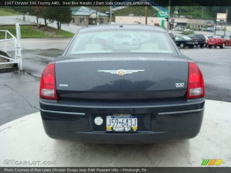Steel Blue Metallic / Dark Slate Gray/Light Graystone 2007 Chrysler 300 Touring AWD