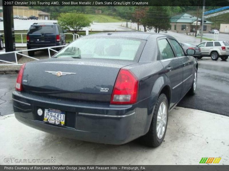 Steel Blue Metallic / Dark Slate Gray/Light Graystone 2007 Chrysler 300 Touring AWD