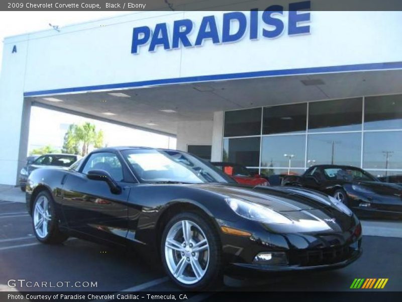 Black / Ebony 2009 Chevrolet Corvette Coupe