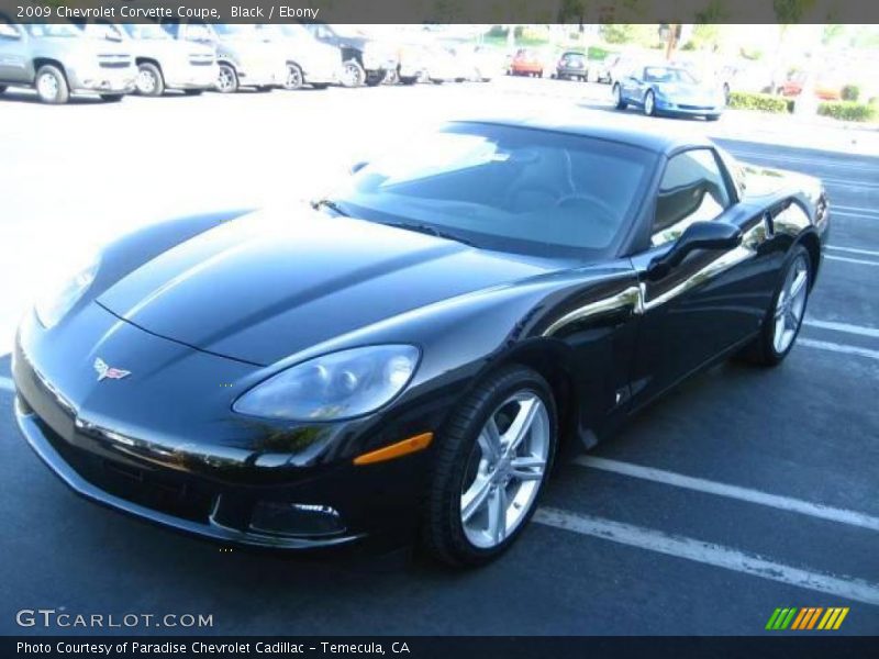 Black / Ebony 2009 Chevrolet Corvette Coupe