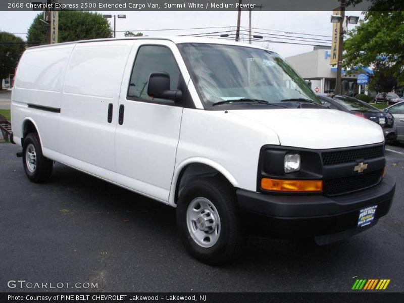 Summit White / Medium Pewter 2008 Chevrolet Express 2500 Extended Cargo Van