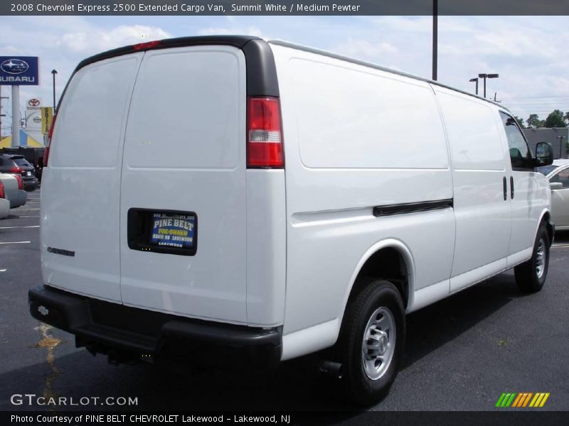 Summit White / Medium Pewter 2008 Chevrolet Express 2500 Extended Cargo Van
