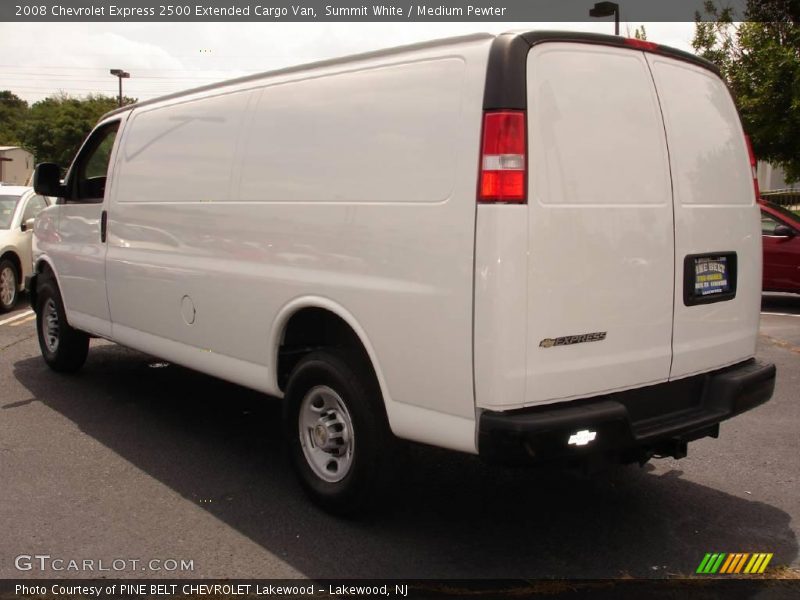 Summit White / Medium Pewter 2008 Chevrolet Express 2500 Extended Cargo Van