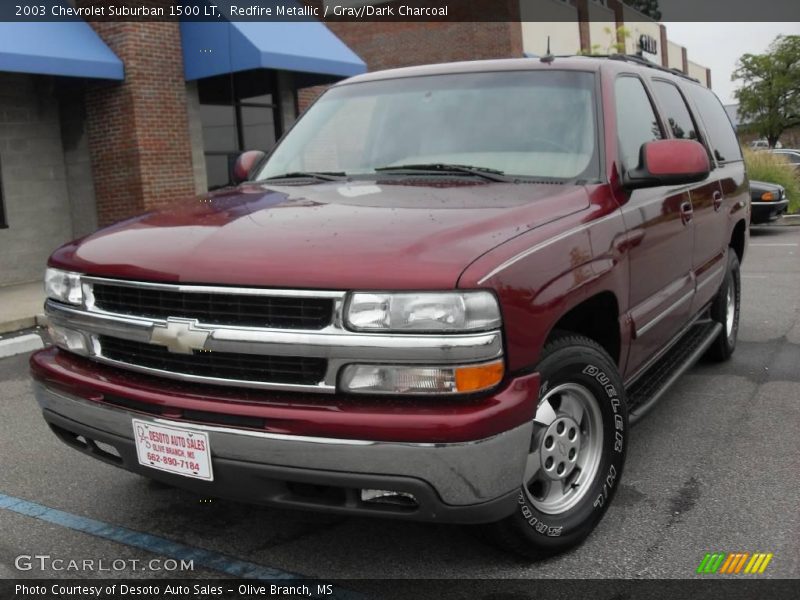 Redfire Metallic / Gray/Dark Charcoal 2003 Chevrolet Suburban 1500 LT