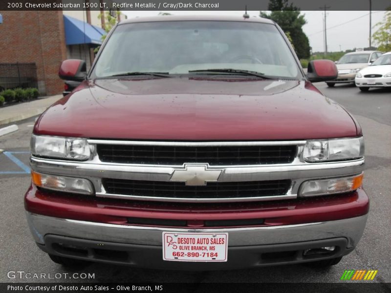 Redfire Metallic / Gray/Dark Charcoal 2003 Chevrolet Suburban 1500 LT