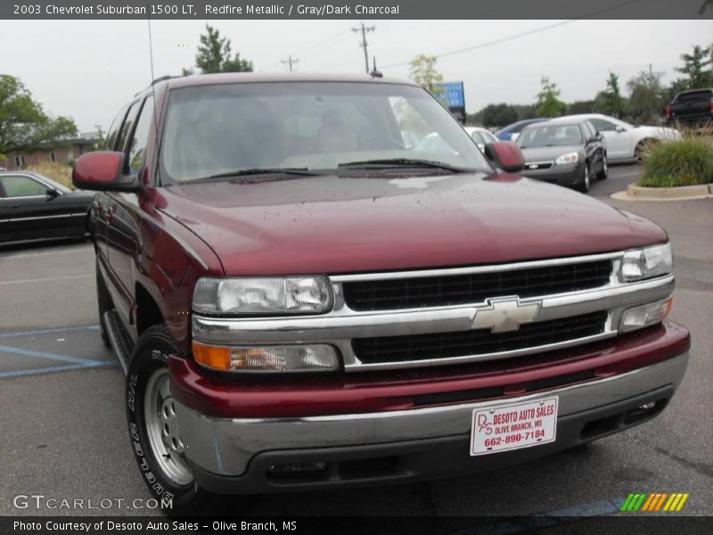 Redfire Metallic / Gray/Dark Charcoal 2003 Chevrolet Suburban 1500 LT