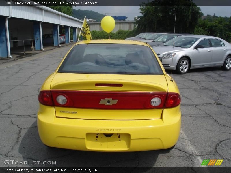 Rally Yellow / Graphite 2004 Chevrolet Cavalier Coupe