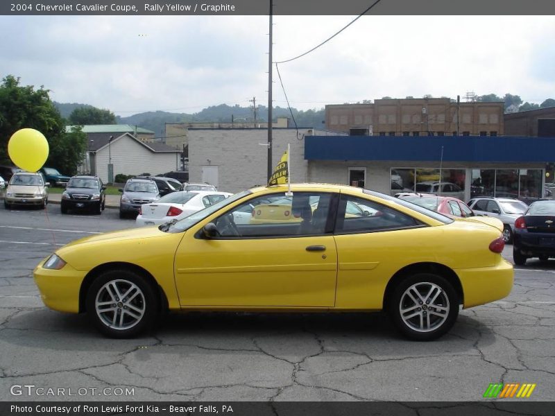 Rally Yellow / Graphite 2004 Chevrolet Cavalier Coupe