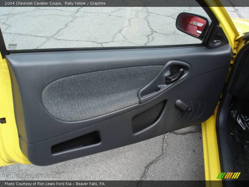 Rally Yellow / Graphite 2004 Chevrolet Cavalier Coupe