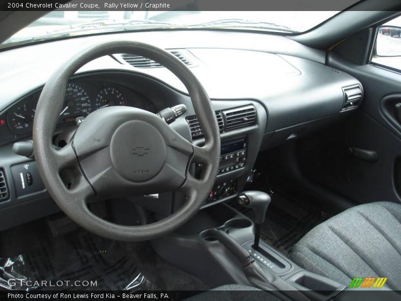 Rally Yellow / Graphite 2004 Chevrolet Cavalier Coupe