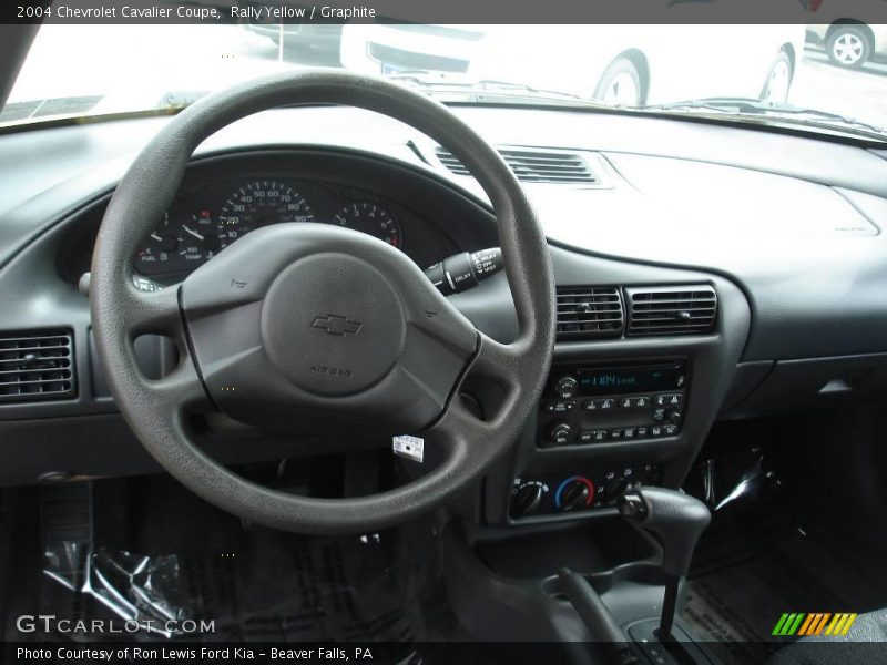 Rally Yellow / Graphite 2004 Chevrolet Cavalier Coupe