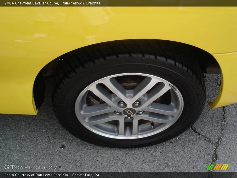 Rally Yellow / Graphite 2004 Chevrolet Cavalier Coupe