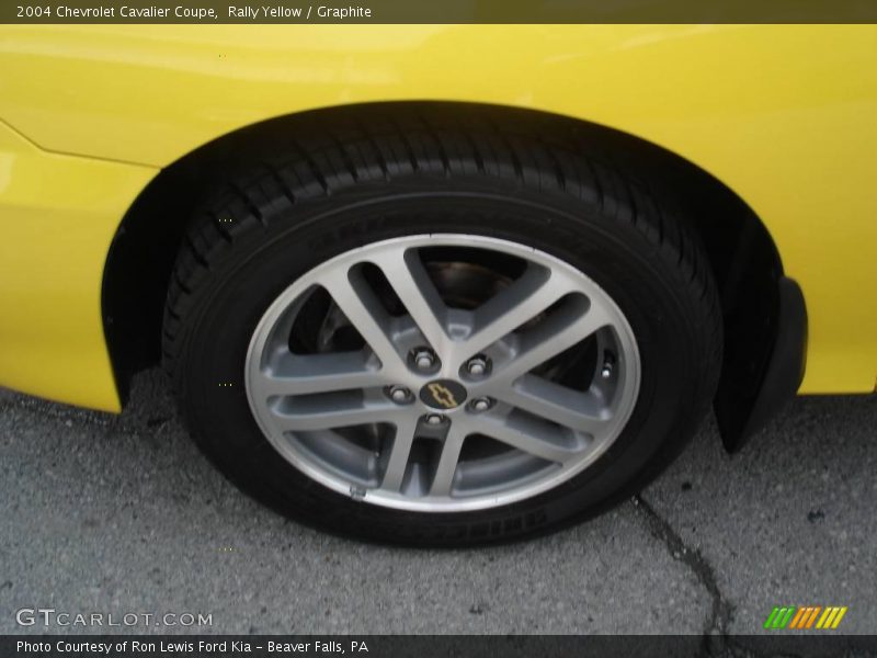 Rally Yellow / Graphite 2004 Chevrolet Cavalier Coupe