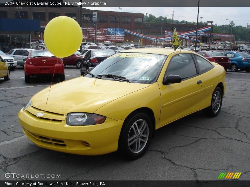 Rally Yellow / Graphite 2004 Chevrolet Cavalier Coupe