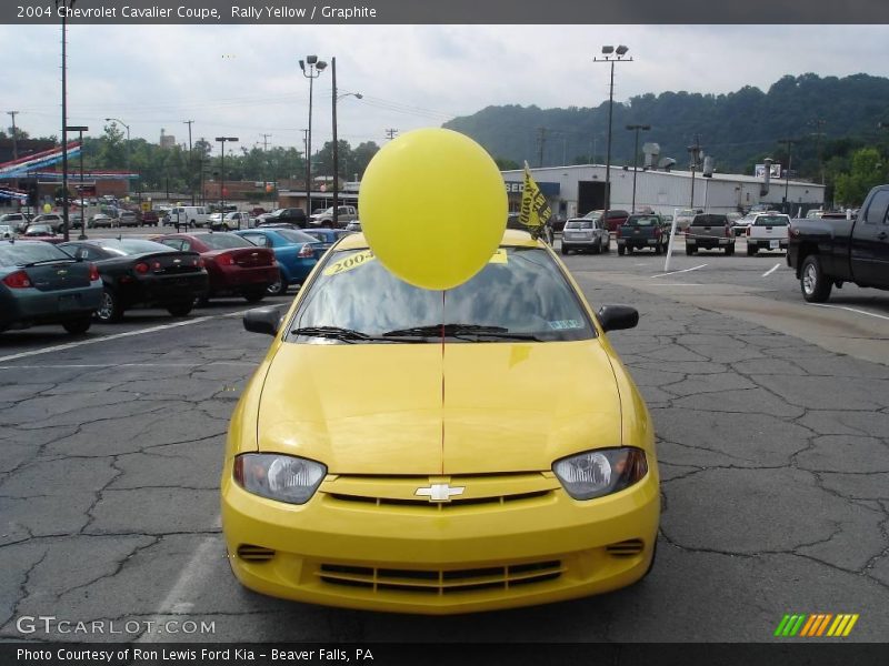 Rally Yellow / Graphite 2004 Chevrolet Cavalier Coupe