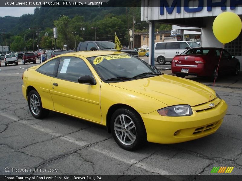 Rally Yellow / Graphite 2004 Chevrolet Cavalier Coupe