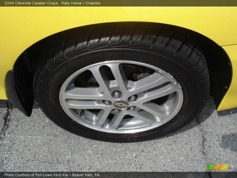 Rally Yellow / Graphite 2004 Chevrolet Cavalier Coupe
