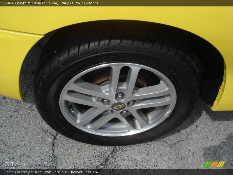 Rally Yellow / Graphite 2004 Chevrolet Cavalier Coupe
