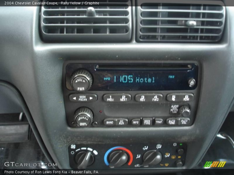 Rally Yellow / Graphite 2004 Chevrolet Cavalier Coupe