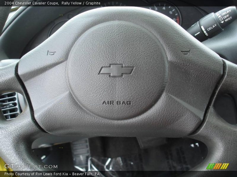 Rally Yellow / Graphite 2004 Chevrolet Cavalier Coupe