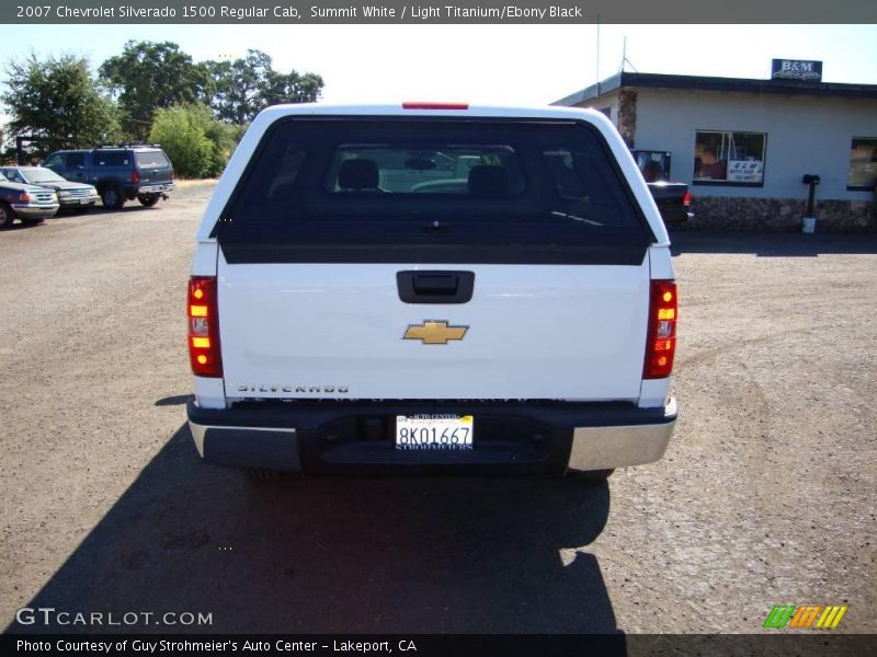 Summit White / Light Titanium/Ebony Black 2007 Chevrolet Silverado 1500 Regular Cab