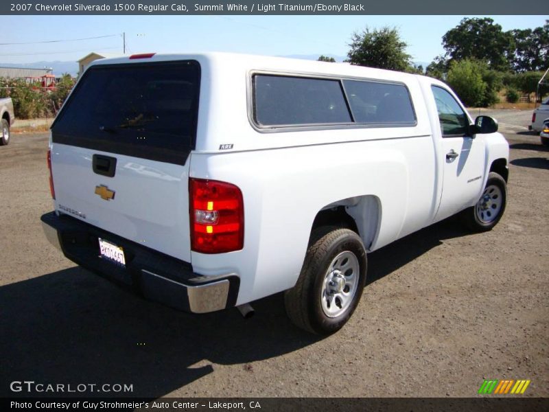 Summit White / Light Titanium/Ebony Black 2007 Chevrolet Silverado 1500 Regular Cab