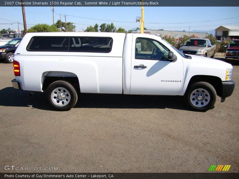 Summit White / Light Titanium/Ebony Black 2007 Chevrolet Silverado 1500 Regular Cab