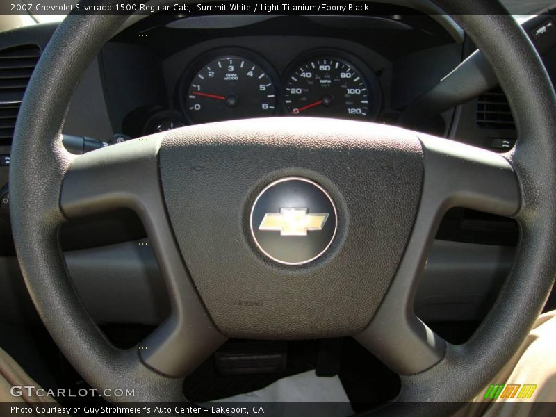 Summit White / Light Titanium/Ebony Black 2007 Chevrolet Silverado 1500 Regular Cab