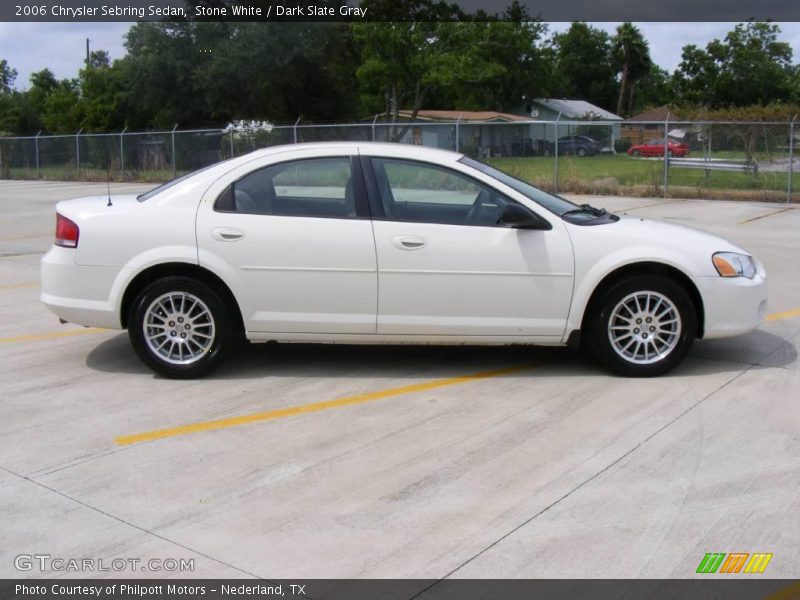 Stone White / Dark Slate Gray 2006 Chrysler Sebring Sedan